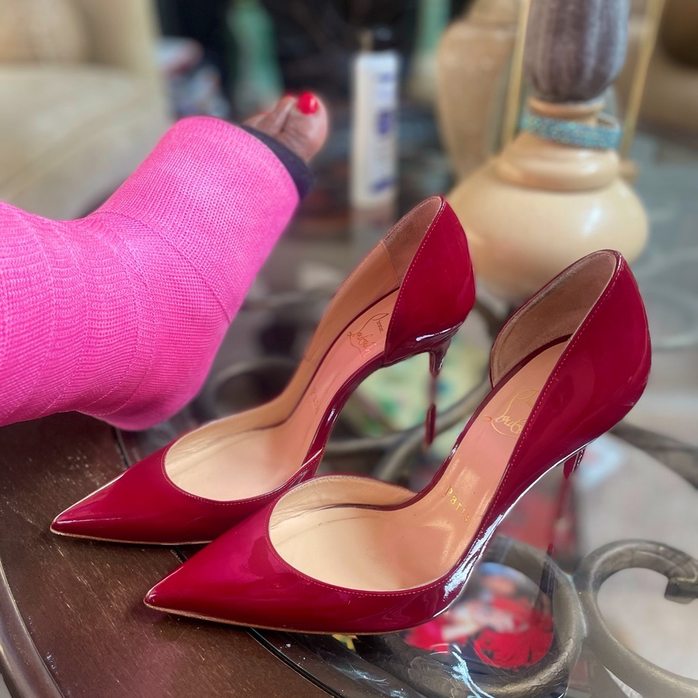 Christian Louboutin Iriza Red Patent Leather Sz 36 USA Sz 6